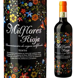 ミルフローレス ティント 2023 赤 赤ワイン ミディアム スペイン リオハ テンプラニーリョ 家飲み デイリー 750ml 美味しい お酒 宅飲み スペイン産 スペインワイン ワイン わいん ワイン好き お酒好き おしゃれ 贈り物
