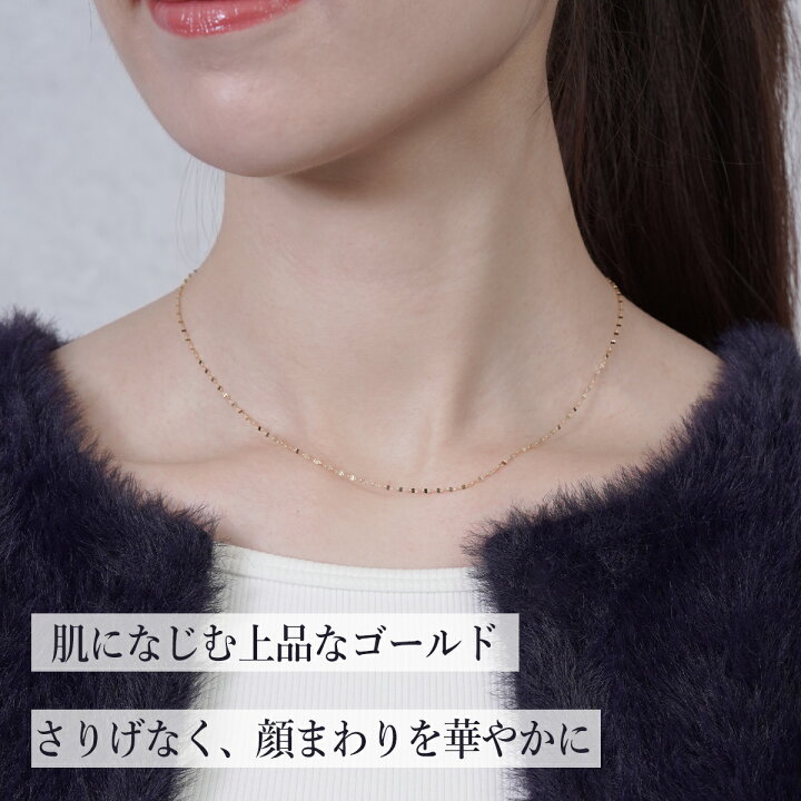 楽天市場】ネックレス チェーン 18金 18kネックレス 喜平 ミラーカット 