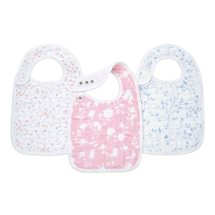 楽天市場 エイデンアンドアネイ公式ショップ Aden Anais モスリン スナップビブ ３枚セット よだれかけ ３枚入り コットン ガーゼ 出産準備 出産祝い 男の子 女の子 ギフト ラッピング250円 Asncj モンフルール エイデンアンドアネイ公式ショップ