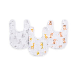 【エイデンアンドアネイ エッセンシャルズ公式】aden+anais essentials モスリンリトルビブ 3枚入り (スタイ よだれかけ コットン ガーゼ 出産準備 出産祝い 男の子 女の子ギフト ラッピング440円)