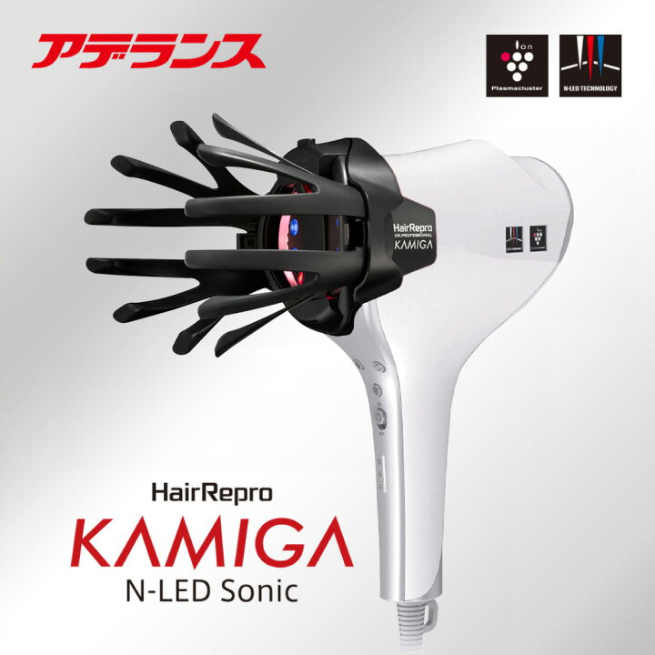 楽天市場】ドライヤー アデランス ヘアドライヤー ヘアリプロ KAMIGA N  