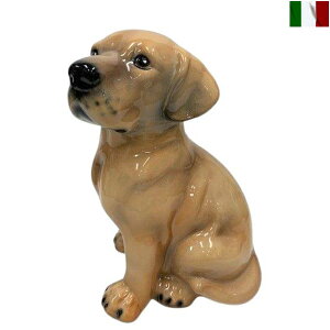 置物 ラブラドール レトリバ− 仔犬 陶器 クラシック テイスト インテリア オブジェ イタリア