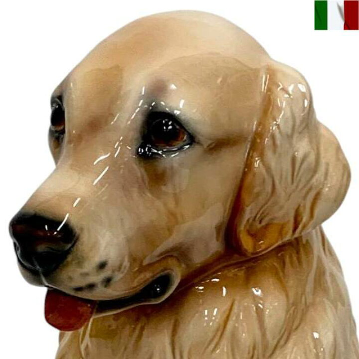 楽天市場】ゴールデンレトリバー 置物 イタリア インテリア オブジェ 