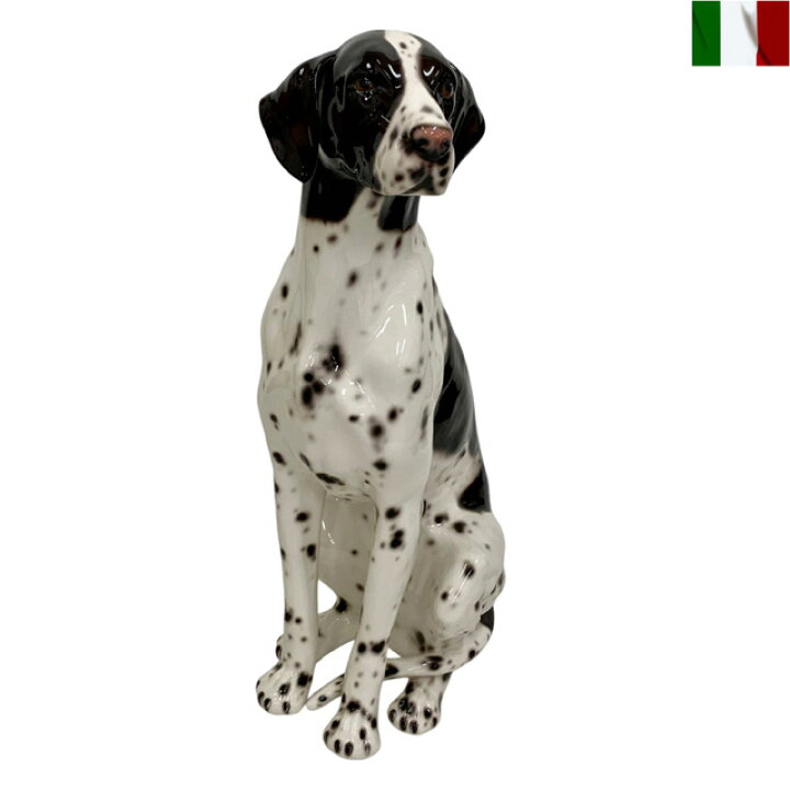 楽天市場】ポインター 置物 犬 陶器 イタリア インテリア オブジェ 