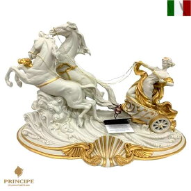 チャリオット 置物 馬車 女神 principe プリンシペ 陶人形インテリア クラシック 高級陶器 イタリア製