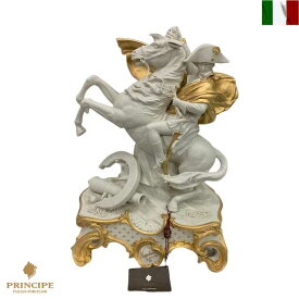 ナポレオン 置物 人形 プリンシペインテリア アンティーク 高級陶器 イタリア製
