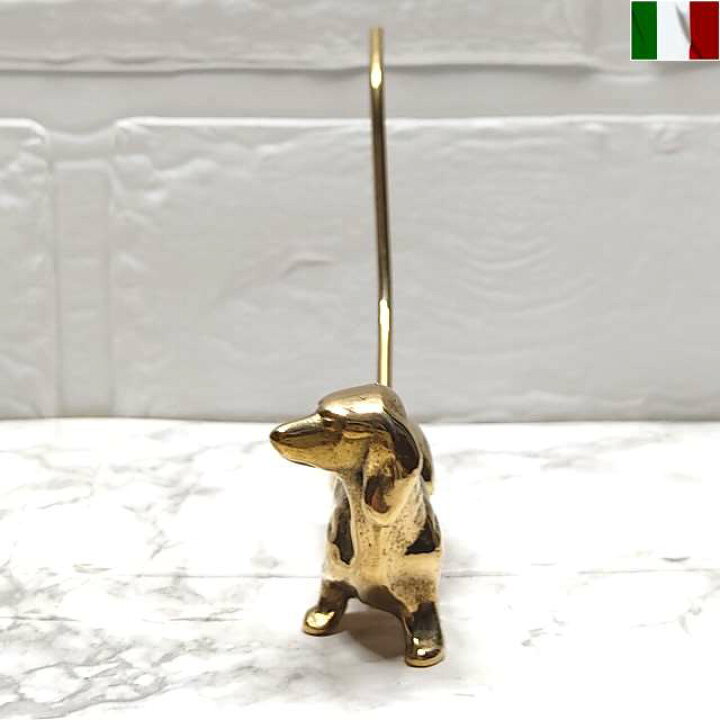 楽天市場】リングホルダー ダックスフンド 犬 brass 真鍮 お洒落 