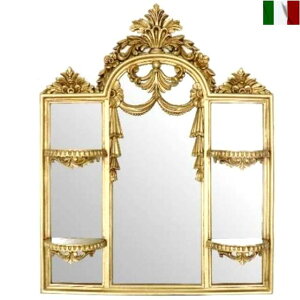 壁掛け鏡 壁掛けミラー ウォールミラー クラシック ゴールド イタリア