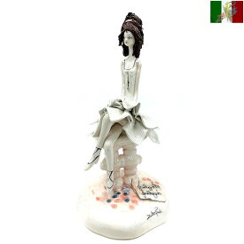 置物 陶器人形 インテリア オブジェ アンティーク パステルチェラミカ イタリア製