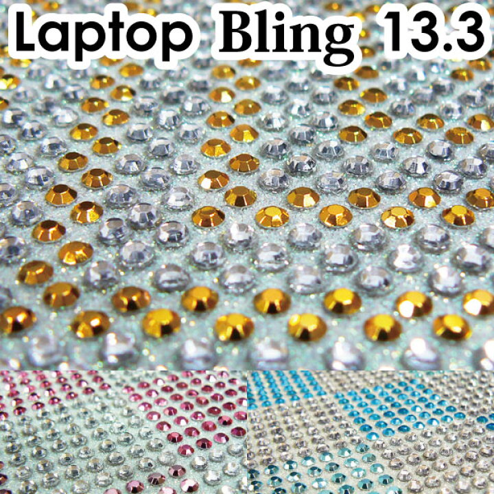 楽天市場 13 3型 キラキラ ラインストーン シート Bling 送料無料 沖縄 離島除く デコレーションpc デコグッズ デコパーツ ノートpcカバー デコ電 スマホ E Adhoc