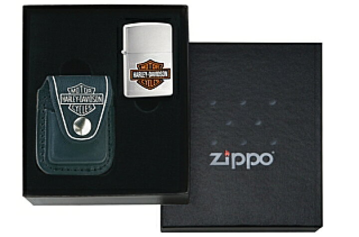 楽天市場】ZIPPO ギフトセット ハーレーダビッドソン本革ライター 