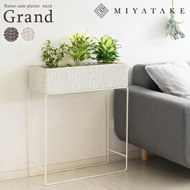 ラタンプランタースタンド Grand（グラン）プランタースタンド ラタン 観葉植物 花台 植木鉢スタンド 鉢植え フラワースタンド ps-600【北海道・沖縄・離島以外送料無料】