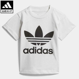 【公式】アディダス adidas 返品可 トレフォイルTシャツ オリジナルス キッズ／子供用 ウェア・服 トップス Tシャツ 白 ホワイト DV2828 半袖
