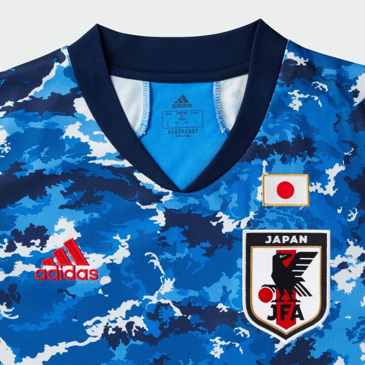 送料280円 Adidas アディダス Jfa キッズ サッカー日本代表 ユニフォーム 半袖tシャツ 150 青 一部予約