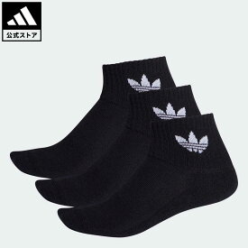 【公式】アディダス adidas 返品可 ミッドカットクルーソックス 3足組 オリジナルス メンズ レディース アクセサリー ソックス・靴下 クルーソックス 黒 ブラック FM0643 ALOR rabty