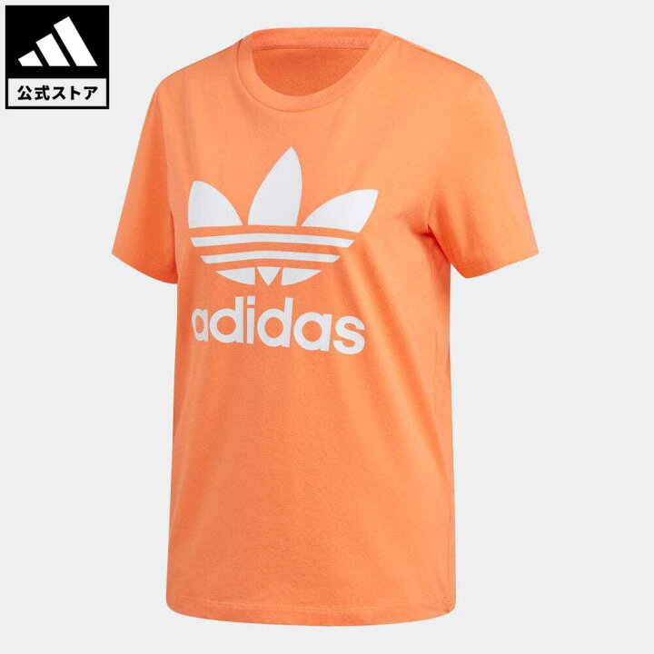 楽天市場 公式 アディダス Adidas 返品可 トレフォイル 半袖tシャツ オリジナルス レディース ウェア 服 トップス Tシャツ オレンジ Fm3295 半袖 Eoss22ss Adidas Online Shop 楽天市場店