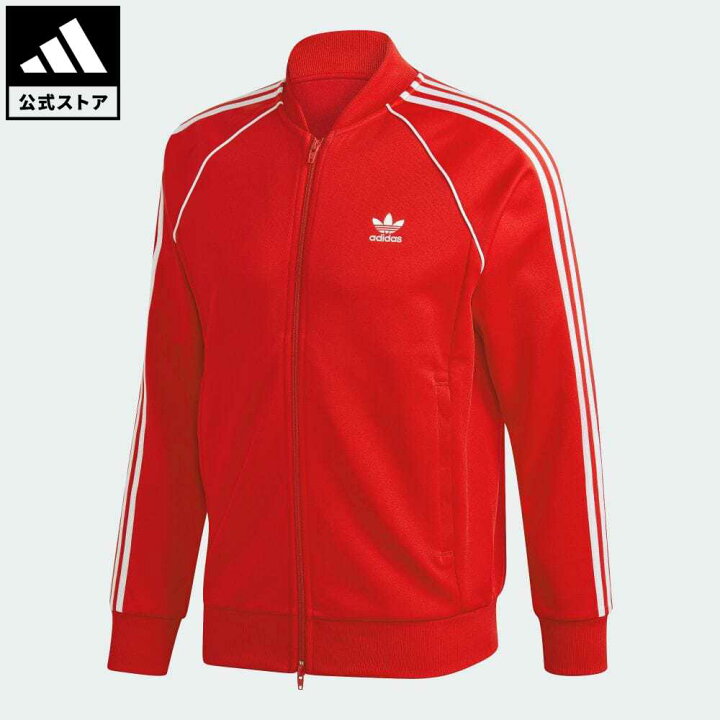 楽天市場 公式 アディダス Adidas 返品可 アディカラー クラシック Primeblue Sst トラックジャケット ジャージ オリジナルス メンズ ウェア 服 トップス ジャージ 赤 レッド Gf0196 Adidas Online Shop 楽天市場店