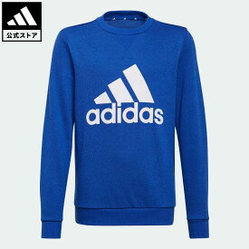 【公式】アディダス adidas 返品可 エッセンシャルズ スウェット / Essentials Sweatshirt スポーツウェア キッズ／子供用 ウェア・服 トップス スウェット（トレーナー） 青 ブルー GN5915