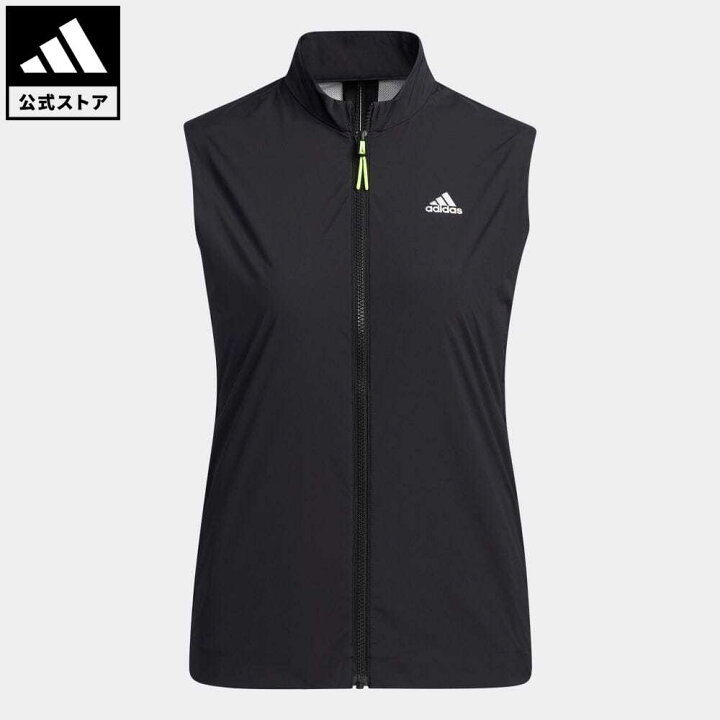 楽天市場 公式 アディダス Adidas 返品可 ゴルフ ソリッド フルジップウインドベスト Wind Vest レディース ウェア 服 アウター ベスト 黒 ブラック Gm3729 Notp Adidas Online Shop 楽天市場店