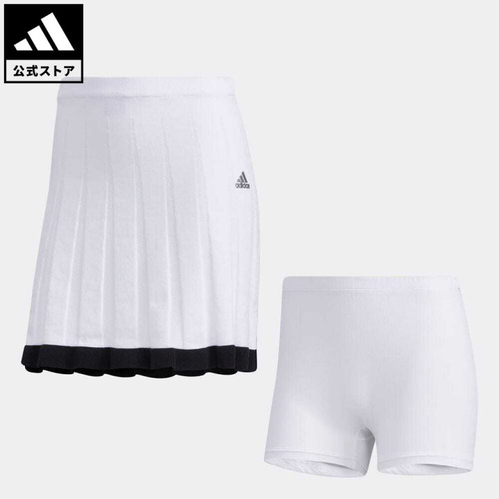楽天市場 公式 アディダス Adidas 返品可 ゴルフ ラージリブニットスコート Skort レディース ウェア 服 ボトムス スカート 白 ホワイト Gm3793 Notp Eoss22ss Adidas Online Shop 楽天市場店