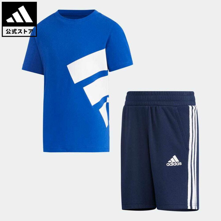 楽天市場 公式 アディダス Adidas 返品可 ジム トレーニング ブランド 半袖tシャツ セット Brand Tee Set スポーツウェア キッズ 子供用 ウェア 服 セットアップ ジャージ Gp0387 上下 Adidas Online Shop 楽天市場店