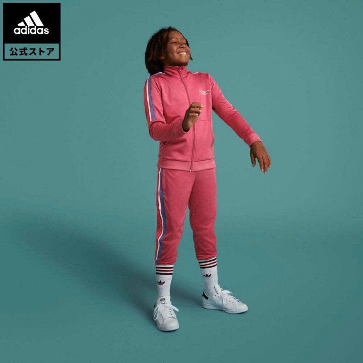 楽天市場 公式 アディダス Adidas 返品可 アディカラー トラックパンツ オリジナルス キッズ ウェア 服 ボトムス ジャージ パンツ ピンク Gn74 下 Adidas Online Shop 楽天市場店
