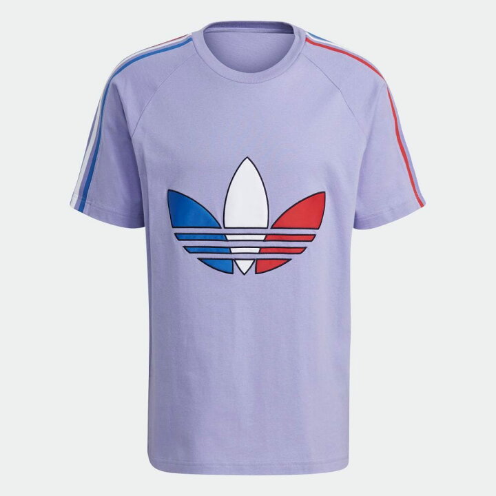 楽天市場 公式 アディダス Adidas 返品可 アディカラー トリコロール Tシャツ オリジナルス メンズ ウェア 服 トップス Tシャツ 紫 パープル Gq22 半袖 Adidas Online Shop 楽天市場店