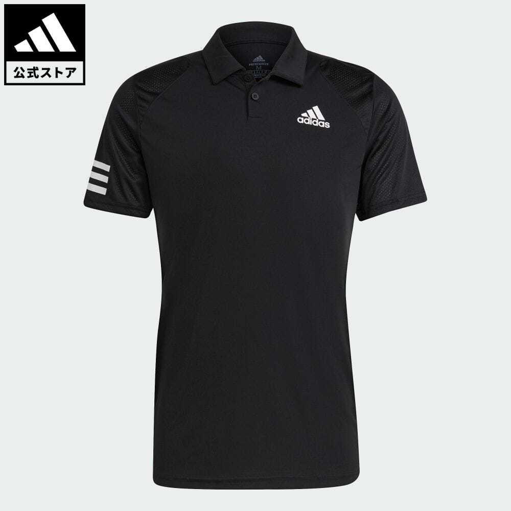 アディダス adidas 返品可 テニス テニス クラブ 3ストライプス ポロシャツ   Tennis Club 3-Stripes Polo Shirt メンズ ウェア・服 トップス ポロシャツ 黒 ブラック GL5421