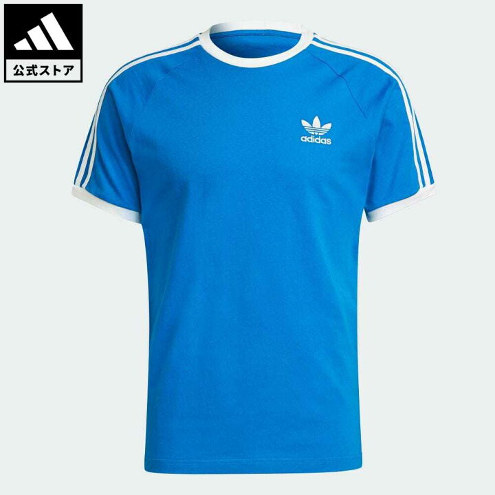 楽天市場 公式 アディダス Adidas 返品可 アディカラー クラシックス 3ストライプ 半袖tシャツ オリジナルス レディース メンズ ウェア 服 トップス Tシャツ 青 ブルー H 半袖 Adidas Online Shop 楽天市場店