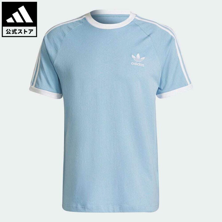 楽天市場 公式 アディダス Adidas 返品可 アディカラー クラシックス 3ストライプ 半袖tシャツ オリジナルス レディース メンズ ウェア 服 トップス Tシャツ 青 ブルー H 半袖 Adidas Online Shop 楽天市場店
