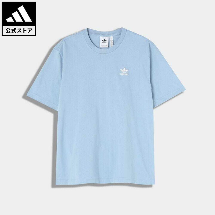 楽天市場 公式 アディダス Adidas 返品可 アディカラー クラシックス バックアンドフロント トレフォイル ボクシーtシャツ オリジナルス レディース メンズ ウェア 服 トップス Tシャツ 青 ブルー H Nm Otd 半袖 Adidas Online Shop 楽天市場店
