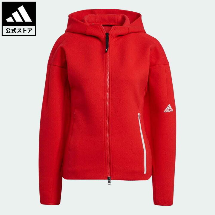 楽天市場 公式 アディダス Adidas 返品可 アディダス Z N E スポーツウェア パーカー レディース ウェア 服 トップス パーカー フーディー ジャージ 赤 レッド H トレーナー Adidas Online Shop 楽天市場店
