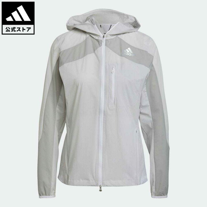 楽天市場 公式 アディダス Adidas 返品可 ランニング アディゼロ マラソン ジャケット レディース ウェア 服 アウター ジャケット 白 ホワイト Gt9742 ランニングウェア Eoss22ss Adidas Online Shop 楽天市場店