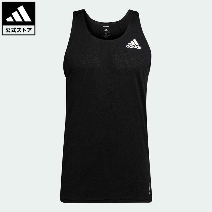 楽天市場 公式 アディダス Adidas 返品可 ランニング アディゼロ Primeblue シングレット メンズ ウェア 服 トップス タンクトップ 黒 ブラック H トップス ランニングウェア Adidas Online Shop 楽天市場店