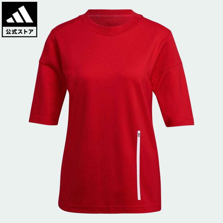 楽天市場 公式 アディダス Adidas 返品可 アディダス Z N E スポーツウェア 半袖tシャツ スポーツウェア レディース ウェア 服 トップス シャツ 赤 レッド H Eoss22ss Adidas Online Shop 楽天市場店