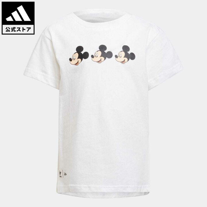 楽天市場 公式 アディダス Adidas 返品可 ディズニー ミッキー フレンズ Tシャツ オリジナルス キッズ 子供用 ウェア 服 トップス Tシャツ 白 ホワイト H317 半袖 Eoss22ss Adidas Online Shop 楽天市場店