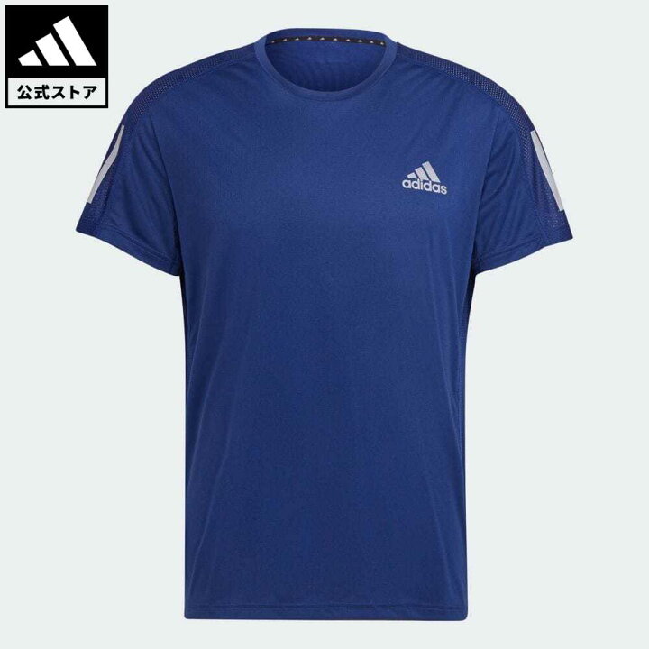 楽天市場 公式 アディダス Adidas 返品可 ランニング オウン ザ ラン 半袖tシャツ Own The Run Tee メンズ ウェア 服 トップス Tシャツ 青 ブルー H ランニングウェア 半袖 Adidas Online Shop 楽天市場店