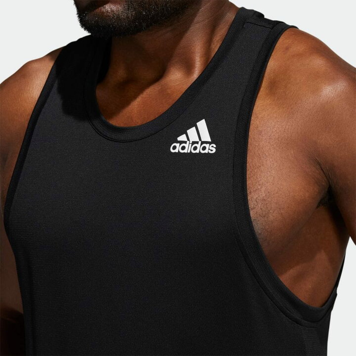 楽天市場 公式 アディダス Adidas 返品可 ジム トレーニング Aeroready ライト ライド タンクトップ メンズ ウェア 服 トップス Tシャツ 黒 ブラック Gt0247 ノースリーブ Adidas Online Shop 楽天市場店