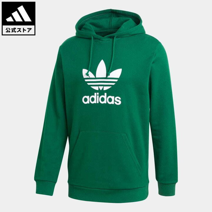 楽天市場 公式 アディダス Adidas 返品可 トレフォイル パーカー オリジナルス レディース メンズ ウェア 服 トップス パーカー フーディー スウェット トレーナー 緑 グリーン Gj00 トレーナー Adidas Online Shop 楽天市場店