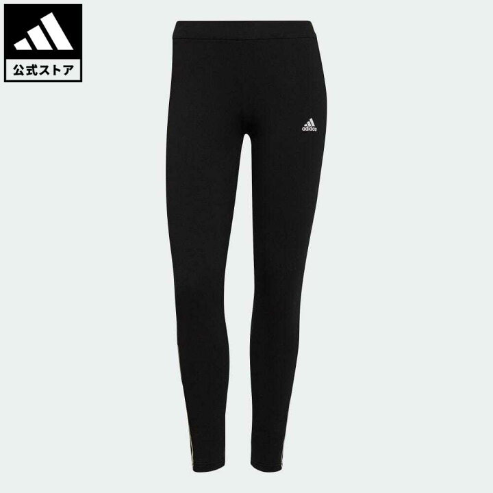 楽天市場 公式 アディダス Adidas 返品可 エッセンシャルズ フィッティド スリーストライプス 7 8 タイツ スポーツウェア レディース ウェア 服 ボトムス タイツ レギンス 黒 ブラック Gs1362 レギンス Adidas Online Shop 楽天市場店