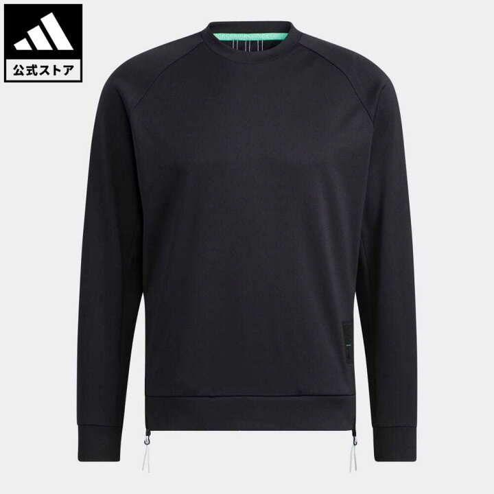 楽天市場 公式 アディダス Adidas 返品可 ゴルフ プライムグリーン 防風長袖クルーネックスウェット メンズ ウェア 服 トップス スウェット トレーナー 黒 ブラック Gt3659 Adidas Online Shop 楽天市場店