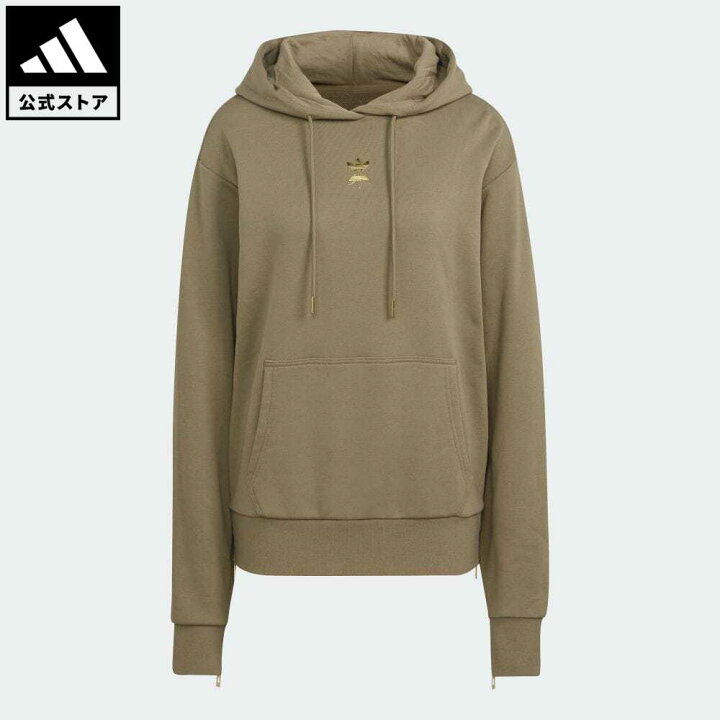 楽天市場 公式 アディダス Adidas 返品可 パーカー オリジナルス レディース ウェア 服 トップス パーカー フーディー スウェット トレーナー 緑 グリーン Hg6658 トレーナー Adidas Online Shop 楽天市場店