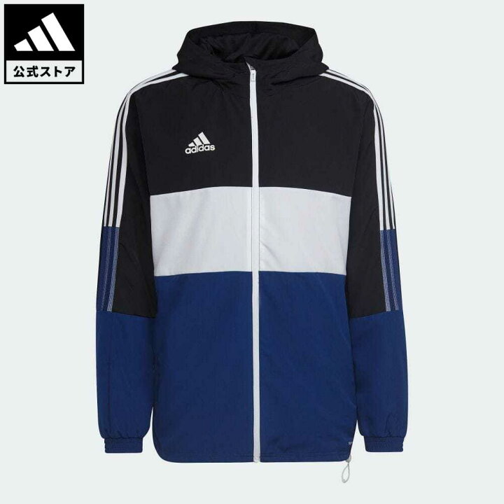 楽天市場 公式 アディダス Adidas 返品可 サッカー ティロ プライムブルー ウォーム ウインドブレーカー レディース メンズ ウェア 服 アウター ウインドブレーカー 黒 ブラック H Adidas Online Shop 楽天市場店