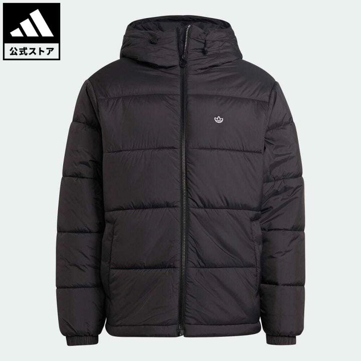楽天市場 公式 アディダス Adidas 返品可 パデッド フード付きパファージャケット オリジナルス メンズ ウェア 服 アウター ジャケット 黒 ブラック H Adidas Online Shop 楽天市場店