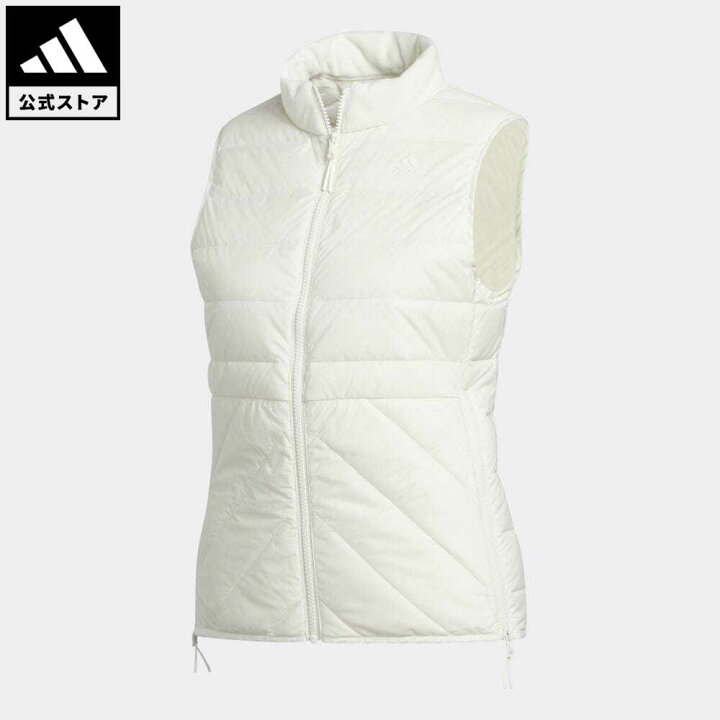 楽天市場 公式 アディダス Adidas 返品可 ゴルフ ソリッド ダウンベスト レディース ウェア 服 アウター ベスト 白 ホワイト Fs6484 中わた Adidas Online Shop 楽天市場店
