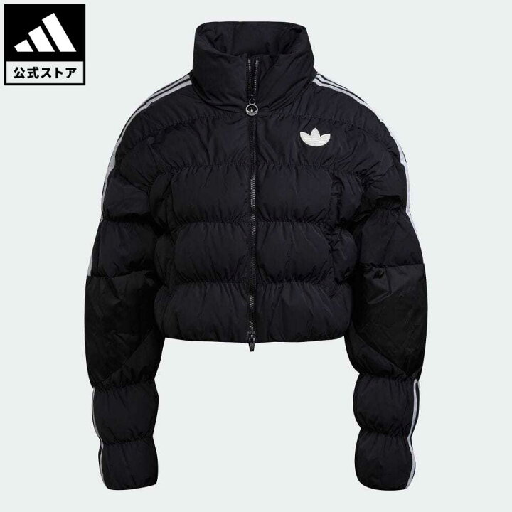 楽天市場 公式 アディダス Adidas 返品可 ショート シンセテックダウン パファージャケット オリジナルス レディース ウェア 服 アウター ジャケット 黒 ブラック Gu1770 Eoss22ss Adidas Online Shop 楽天市場店