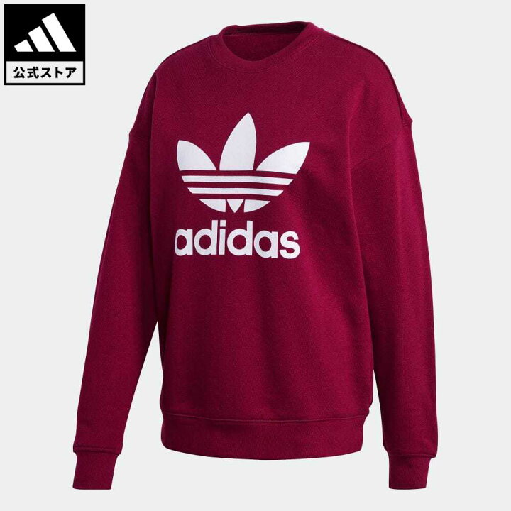 楽天市場 公式 アディダス Adidas 返品可 トレフォイル クルー スウェット オリジナルス レディース ウェア 服 トップス スウェット トレーナー ピンク Gd2437 Adidas Online Shop 楽天市場店