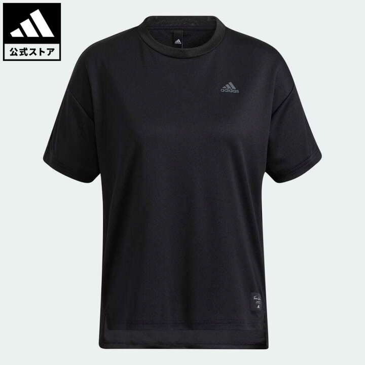 楽天市場 公式 アディダス Adidas 返品可 Id ルーズフィット タック 半袖tシャツ レディース ウェア 服 トップス Tシャツ 黒 ブラック Hc2477 半袖 Eoss22ss Adidas Online Shop 楽天市場店