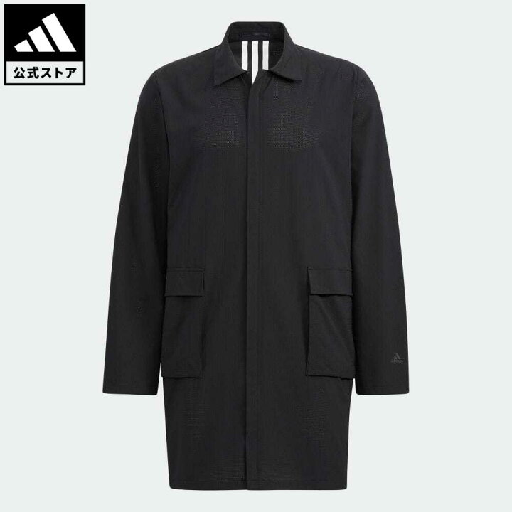 楽天市場 公式 アディダス Adidas 返品可 Id2 ライトコート スポーツウェア メンズ ウェア 服 アウター ジャケット 黒 ブラック Hd0010 Adidas Online Shop 楽天市場店