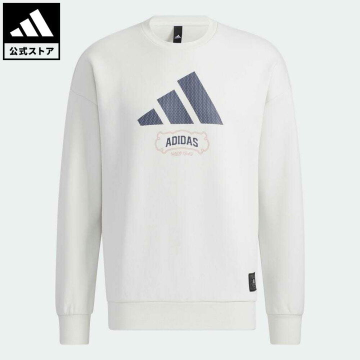 楽天市場 公式 アディダス Adidas 返品可 ショータイム グラフィック スウェットシャツ スポーツウェア メンズ ウェア 服 トップス スウェット トレーナー グレー He7465 Adidas Online Shop 楽天市場店